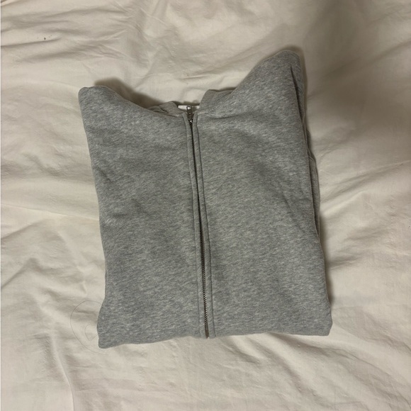 GAP TEEN grey zip up hoodie (oversized) - Picture 1 of 3